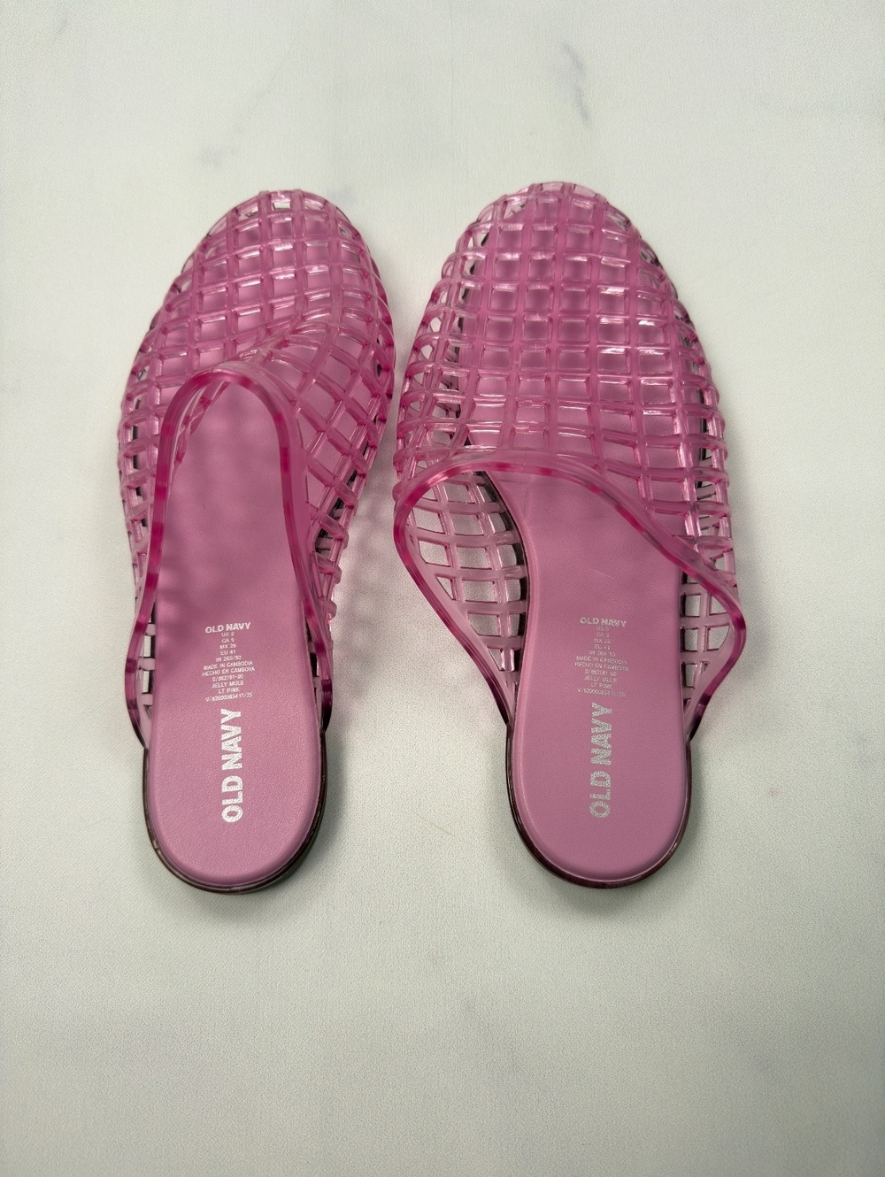 Old Navy Pink Slide Slip-On Shoes 2010s Casual - Womens 9